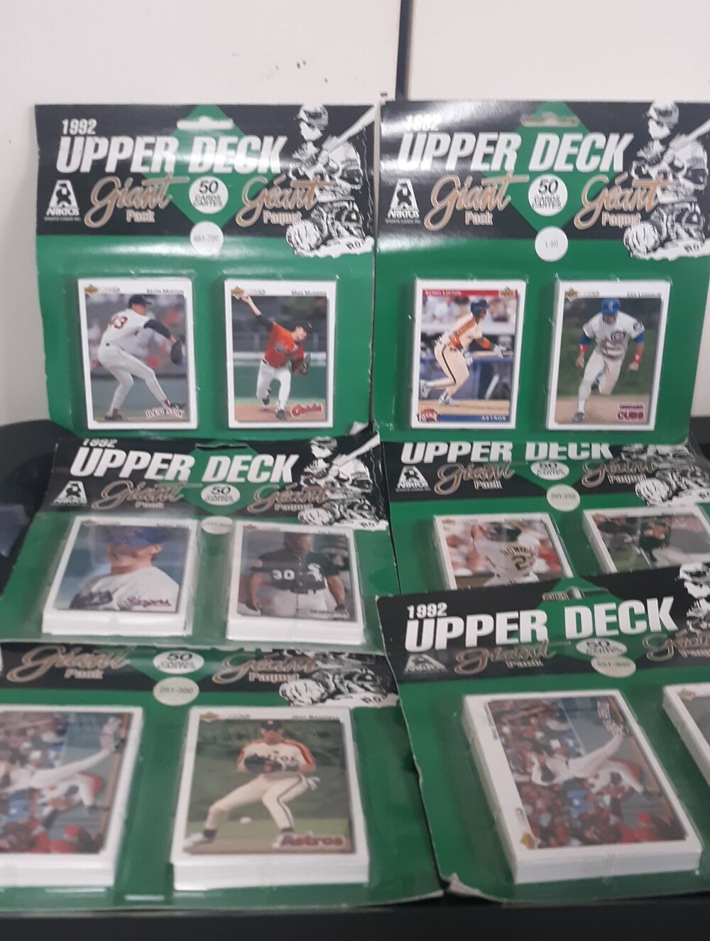 1992 Upper Deck Baseball Giant Pack Lot of 6 Arktos Sport Pack Sealed Vintage